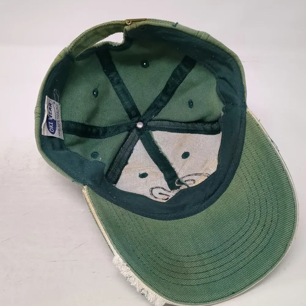 Oki Wear Baseball Cap Green One Size Cypress Cove CC Embroidered Slideback Hat